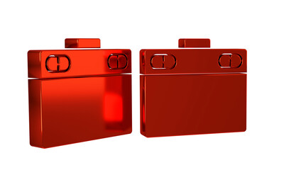 Red Graphic tablet icon isolated on transparent background.