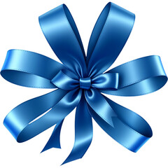 Blue ribbon for birthday decoration