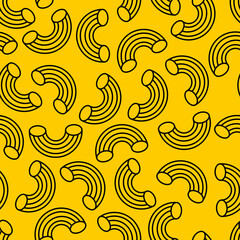 Pasta Pattern seamless. Pasta with sauce sign Background. food texture