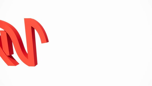 Video 3D Rendering Typography Graffiti Logo Symbol Name Word Liam, Vian