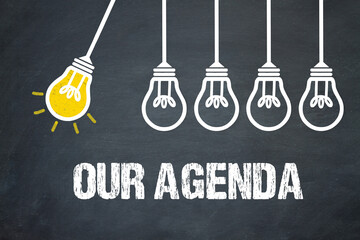 Fototapeta premium Our Agenda 