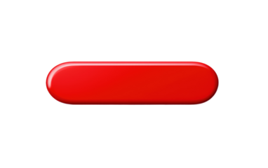 Assertive Completion Red Tick Symbol on a White or Clear Surface PNG Transparent Background