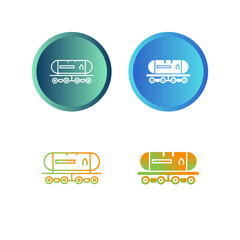 Tank Wagon Vector Icon
