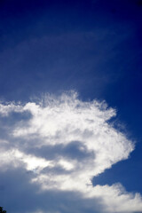 Clouds in blue sky background, Nature