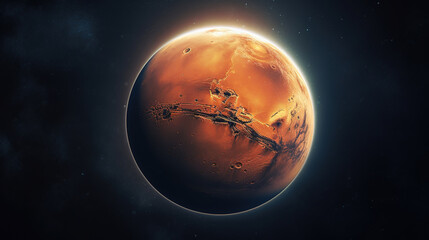 Mars, planet Mars, generative ai