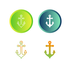 Obraz premium Anchor Vector Icon