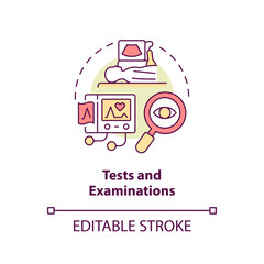 2D editable multicolor tests and examinations icon, simple isolated vector, thin line illustration representing cell therapy.
