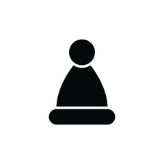  christmas hat icon.  Vector  christmas  logo 
