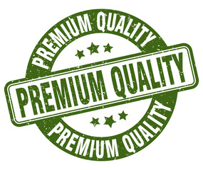 premium quality stamp. premium quality label. round grunge sign