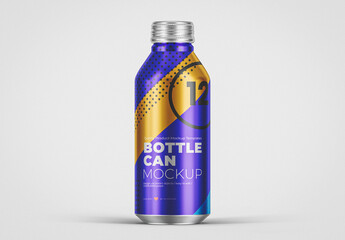 Aluminium Bottle Can Mockup