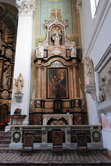 Fototapeta na wymiar Amsterdam Mozes en Aäronkerk Church Interior View with Altar, Netherlands