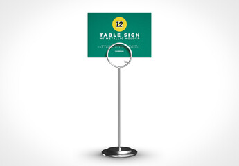 Table Sign Card Holder