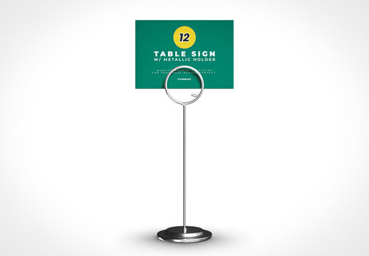 Table Sign Card Holder