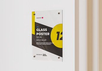 Glass Poster Holder 