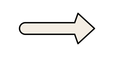 Minimalist vector arrow direction