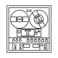 Reel-to-reel tape Icon For Logo And More
