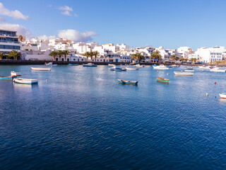 Naklejka na ściany i meble St. Gines Puddle in Arrecife. Lanzarote. Canary Islands. Spain. Europe.