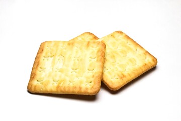 crackers isolated on white