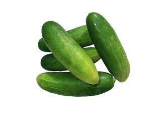cucumbers isolated on white background