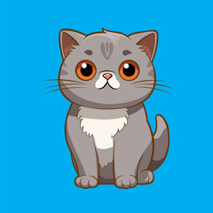 Fototapeta premium cat cute illustration