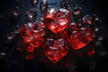 Heart-Shaped Ice Cubes