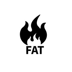fat burning concept line icon. Simple element illustration. fat burning concept outline symbol design.