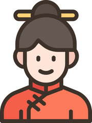 Chinese woman icon