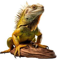 Fototapeta premium Majestic Iguana in Studio on white background