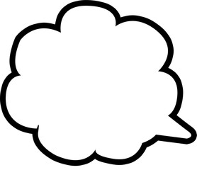 테두리가 있는 말풍선