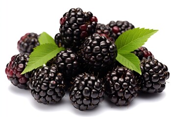 blackberry with leaf Generated In Ai