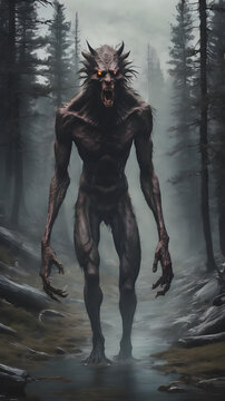 Creepy myth fantasy horror monster creature 