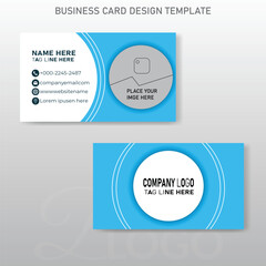 Clean professional Business card design template.