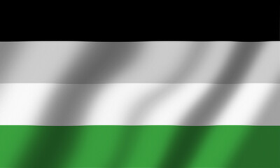 Powiewająca Flaga Aromantyzmu © Arkadiusz