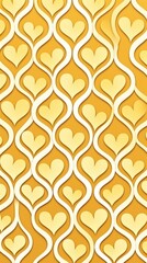 vertical background with empty space for text with creative hearts color: yellow, peach, soft. concept: valentine's day, card, holiday, love, relationship