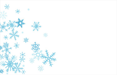 Background with snowflakes design for winter with text space place. Snowflakes background. Vector illustration.