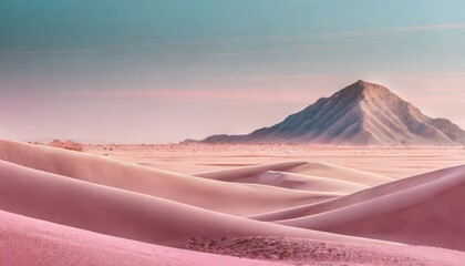 pink desert banner professional sunrise or sunset pastel vibes