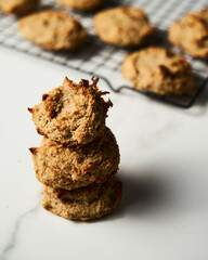 Banana and Almond Flour Cookies. Perfect for ketogenic diet. No gluten. Without sugar