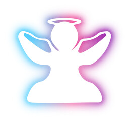 Set of Christmas neon