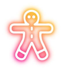 Set of Christmas neon