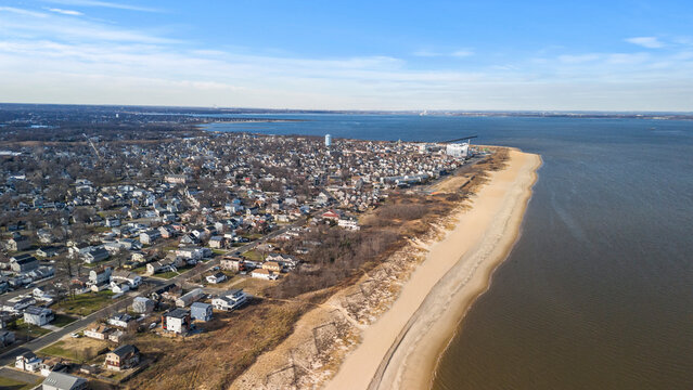 Keansburg New Jersey Aerial Beach