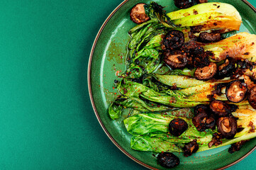 Baked organic Bok Choy