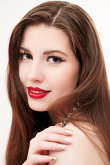 Fototapeta premium charm of red lipstick