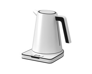 Kettle isolated on transparent background. 3d rendering - illustration