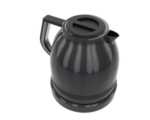 Kettle isolated on transparent background. 3d rendering - illustration