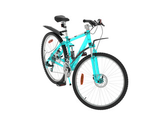Fototapeta na wymiar Mountain bike isolated on transparent background. 3d rendering - illustration