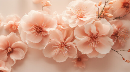 Beautiful flowers in soft color and blur style for wedding background.