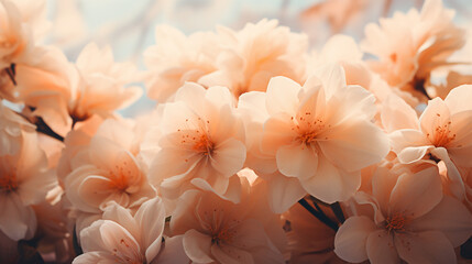 Beautiful flowers in soft color and blur style for wedding background.