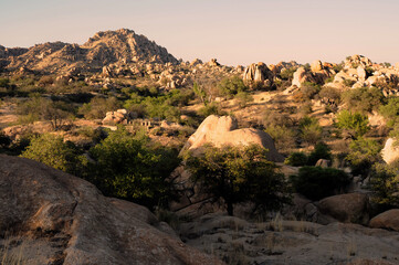Fototapeta premium Texas Canyon Sonora Desert Arizona Sunset