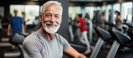 Elderly personal trainer supports and guides seniors in improving their fitness, muscle health, and...