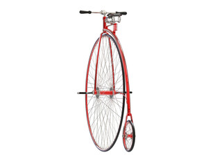 Retro bike isolated on transparent background. 3d rendering - illustration © Elscar Studios